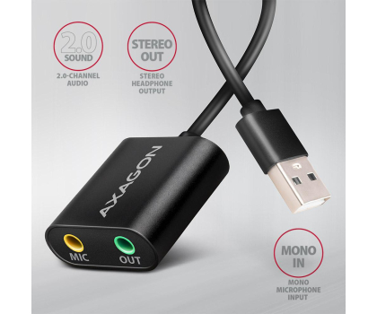 Karta dźwiękowa Axagon ADA-12 48kHz/1 Zewnętrzna (USB)